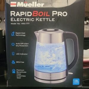 Rapid Boil Pro Electric Kettle - Black and Silver